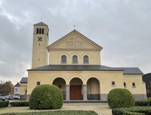 Eerste Steenlegging Kerk Sint-Lutgart